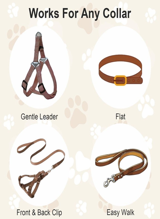 ElevateTech 2Pcs Dog Collar Safety Clip, Adjustable Double Ended Backup Clasp Leash Connector Gentle Leader Suitable Dog Harness Small Dogs Collar Walking Running Training Travel (Black Gray) - Image 4